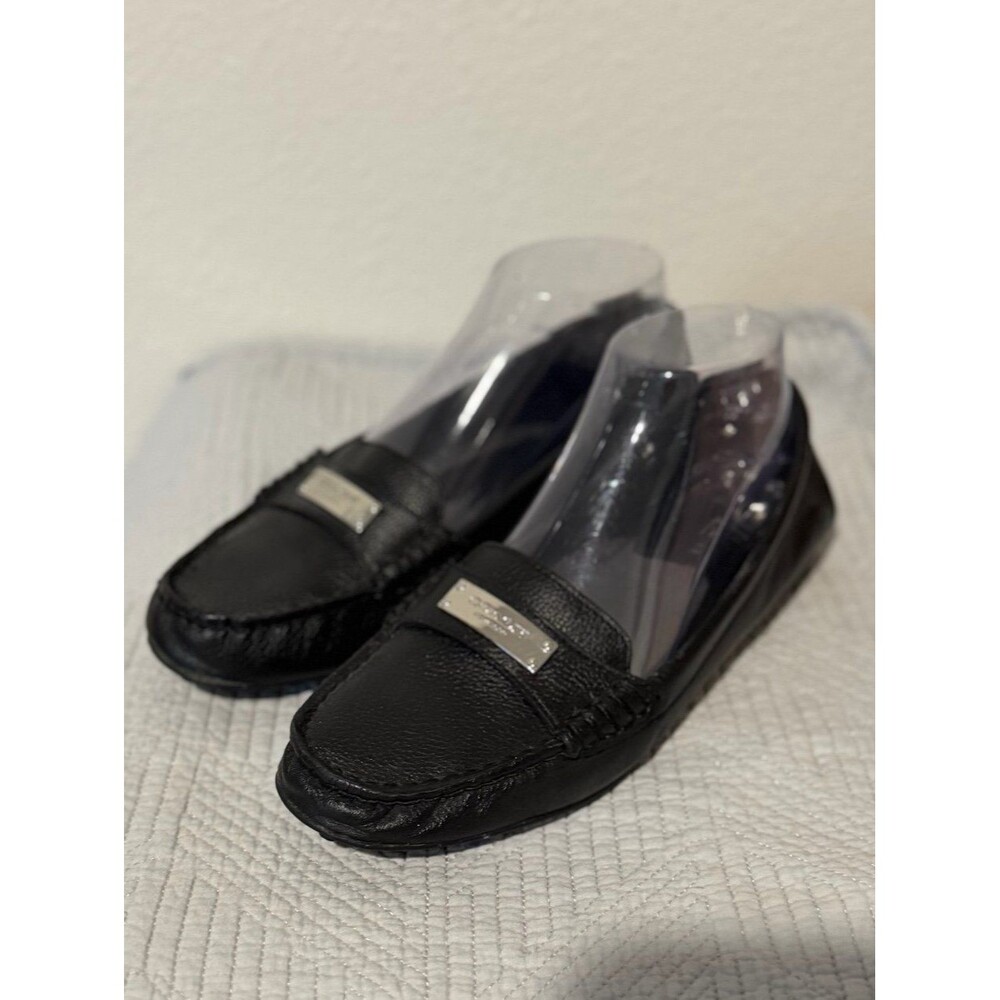 Coach A5175 Fredrica Black Leather Loafer Shoes Women’s Size 7B EUR 37